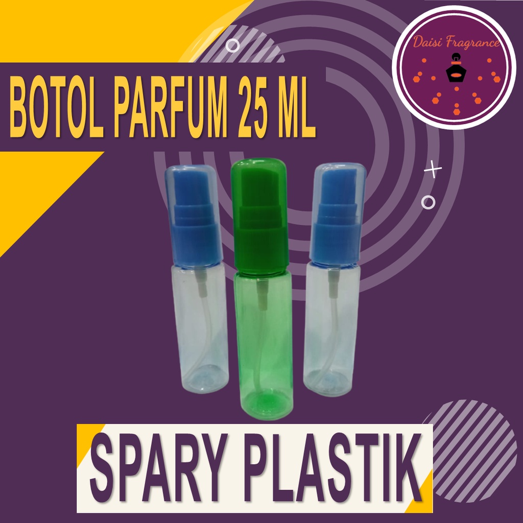 BOTOL PARFUM SPRAY  PLASTIK 25 ML | BOTOL KACA