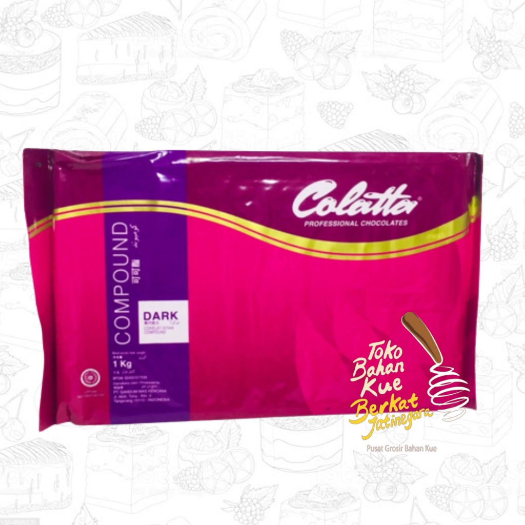 COKLAT BATANG COLATTA DARK 1 KG / CHOCOLATE COMPOUND COKELAT / CTN (12 KG)