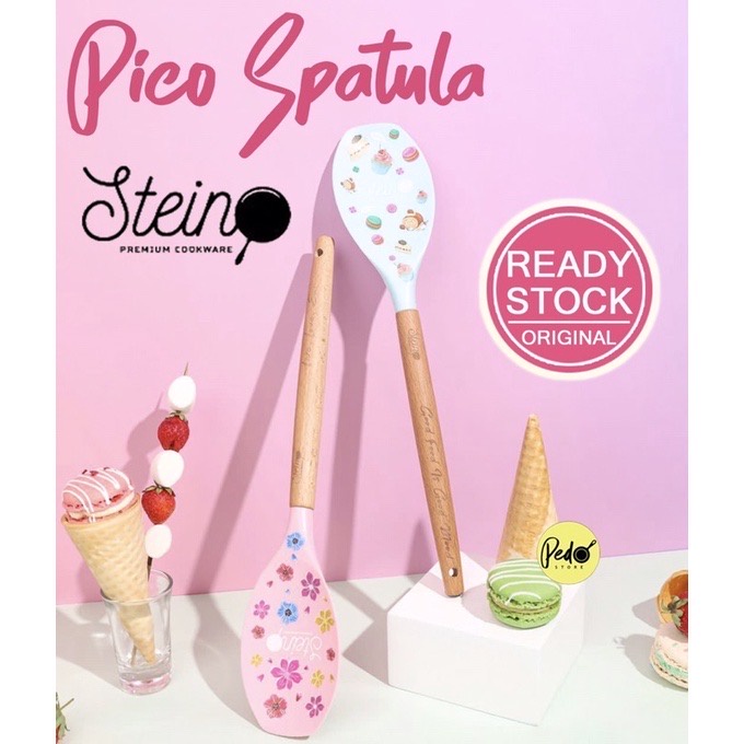 Stein Steincookware Pico Spatula Sutil Spoon Handle Akasia Wood