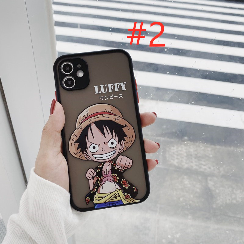 Handsome Luffy Hard Case iP iPhone 7 8 + Plus SE 2020 11 Pro Max X XR XS Max 12 mini Pro Max Skin Feel Casing