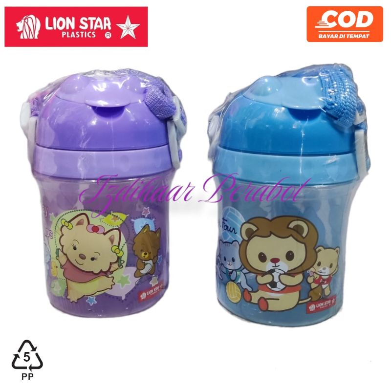 Botol Minum Anak Tali Panjang/ Ascot Bottle 550ml Lion Star NN-19