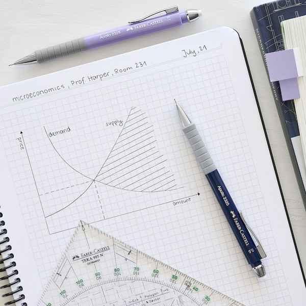 

mdn Faber Castell Mechanic Pencil 0.5mm Apollo Lilac / Pensil Mekanik Murah Berkualitas