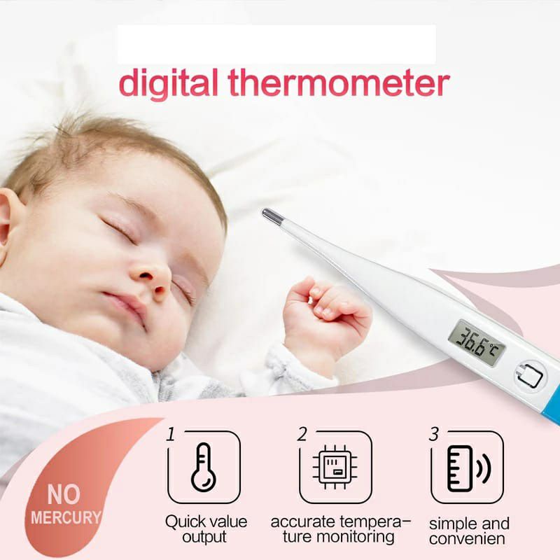 ~ PIYOSHI08 ~ Thermometer Digital Pengukur Suhu Badan Tubuh Bayi Baby Anak Anak AK11