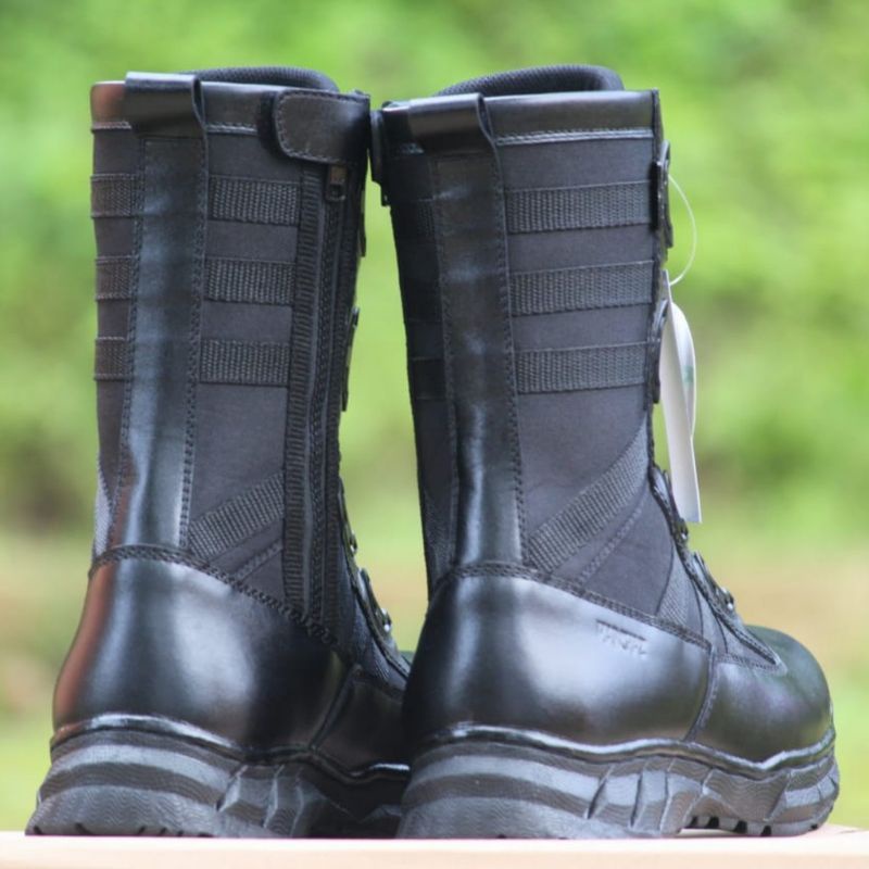 SEPATU PDL TALI PUTAR NINJA BAHAN KULIT SAPI ASLI SEPATU PDL DINAS LAPANGAN TNI POLRI SECURITY