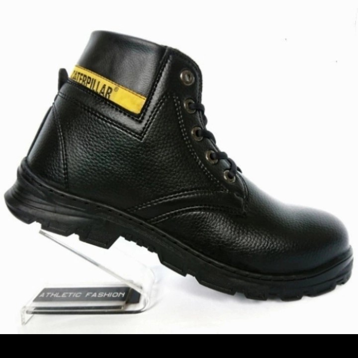 Sepatu Caterpillar Holton Sepatu Safety Boots Ujung Besi Fashion Pria - 42