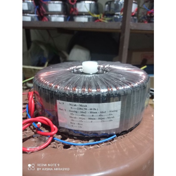 trafo toroid donat 20A CT 55V