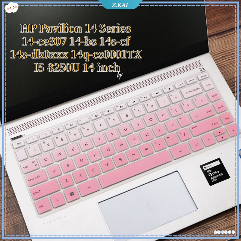 Pelindung Keyboard Bahan Silikon Bening Tahan Air Untuk HP Pavilion 14 Series 14-ce307 14-bs 14s-cf 14s-cf 14s-cxxxxx 14q-cs0001TX I5 &quot;Zk250 (8K