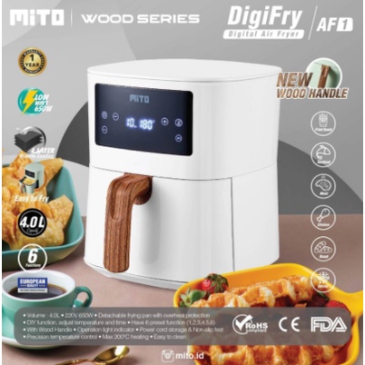 Digital Air Fryer Mito Mitochiba Digifry AF1 4 Liter Low Watt AF-1