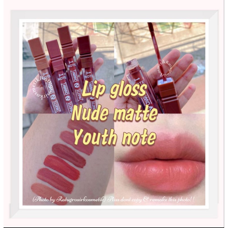 TERBARU!!!LIP GLOSS NUDE VELVET MATTE ROMANTIC MATTE NO.R800/R009/R000-3/R000-2/R570