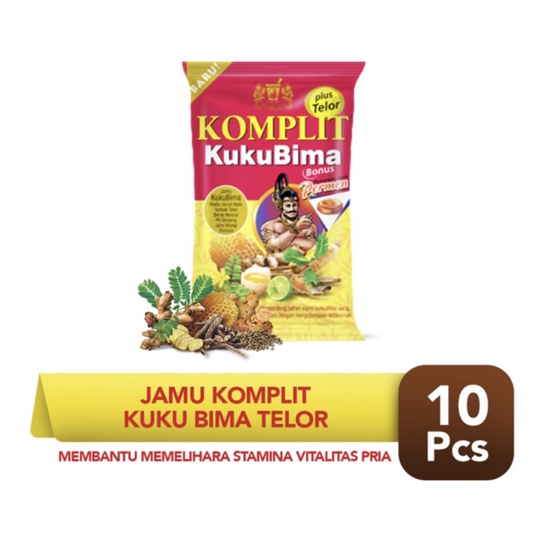 Sidomuncul jamu komplit kuku bima telor per 10 sachet