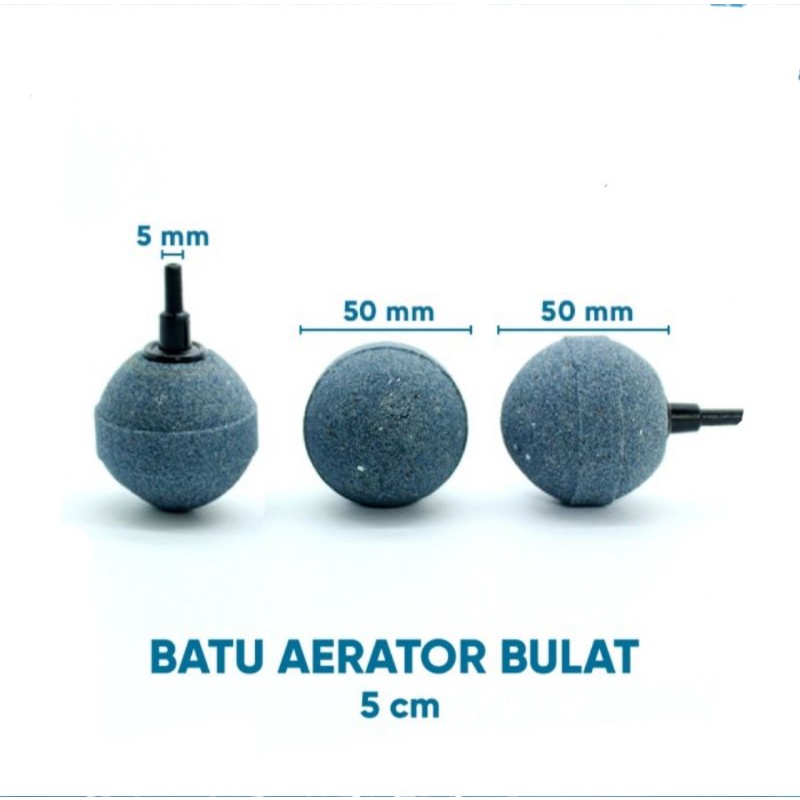 batu aerator batu airstone bulat 5cm