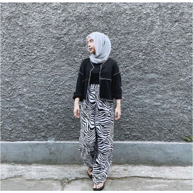 Celana Kulot Zebra
