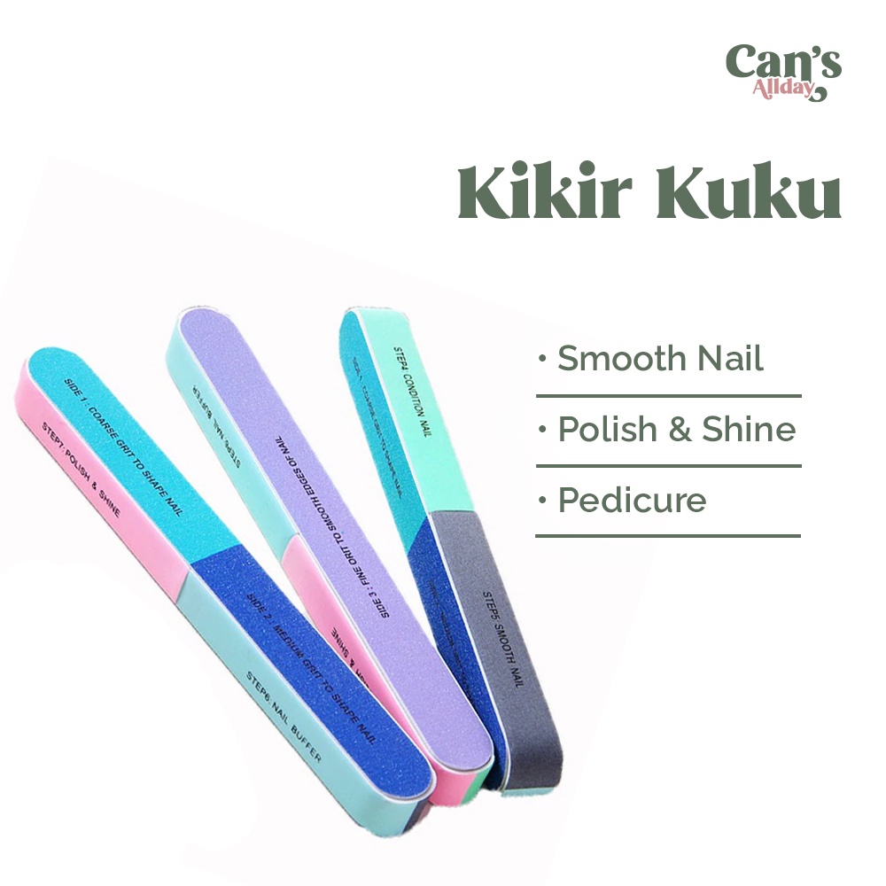 Kikir Kuku Nail Art Alat Penghalus Kuku Pedicure