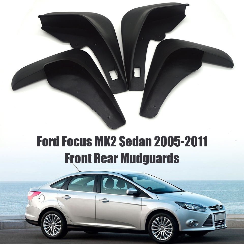 1 Set Mud Flap Pelindung Splash Untuk Fender Mobil Ford Focus 2 MK2 2005 2006 2007 2008 2009 2010 2011