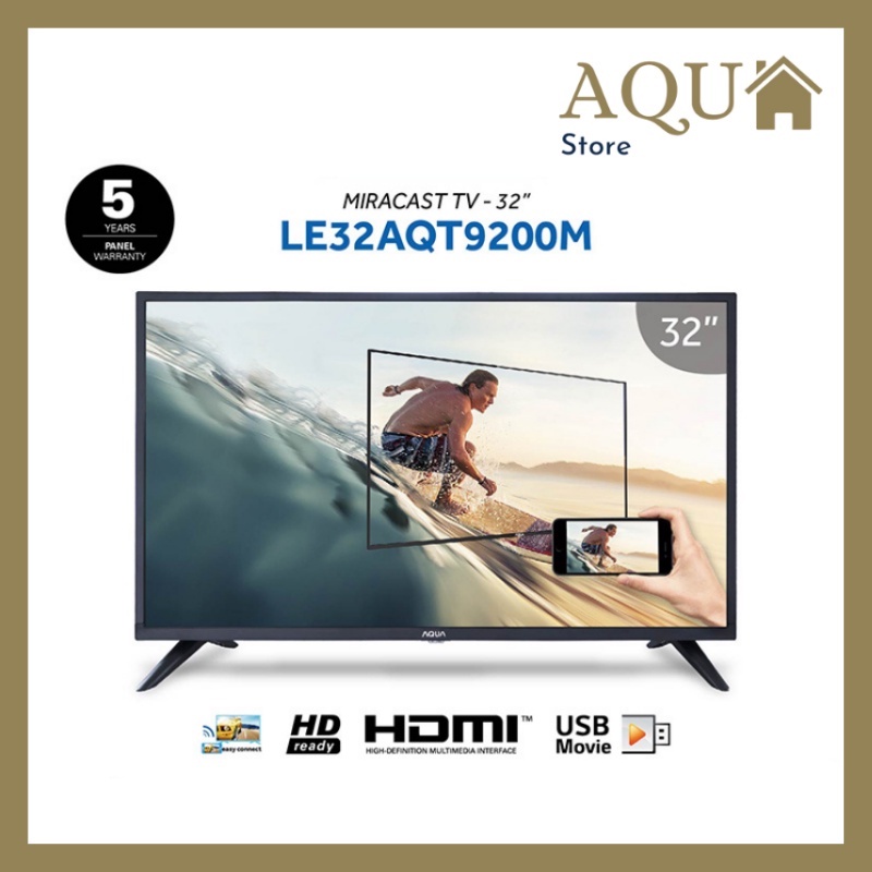 AQUA JAPAN LED TV Digital 32 Inch - Miracast 32AQT9600 / 32AQT9200