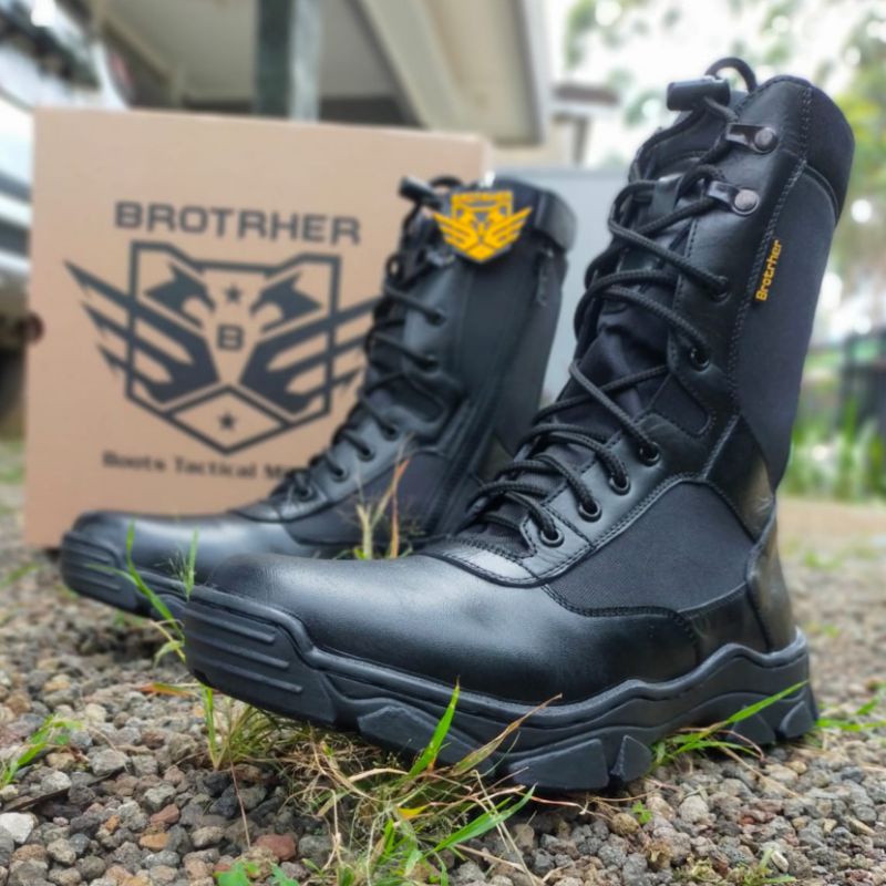 SEPATU PDL BROTRHER NEW MARCO KULIT SAPI ASLI SEPATU PDL DINAS LAPANGAN TNI POLRI SECURITY SATPAM