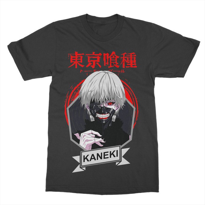 Kaos Anime Tokyo Ghoul Kaneki 3 - Anime Manga - Tshirt