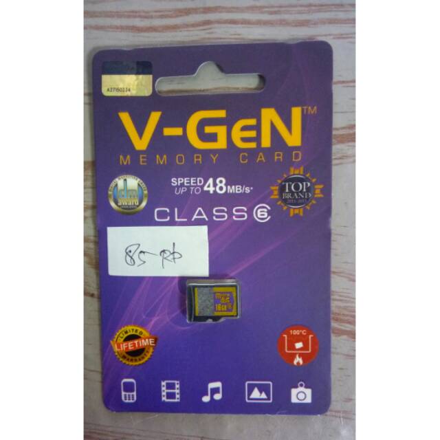 Harga Memory Card 16gb Vgen - icspecteily