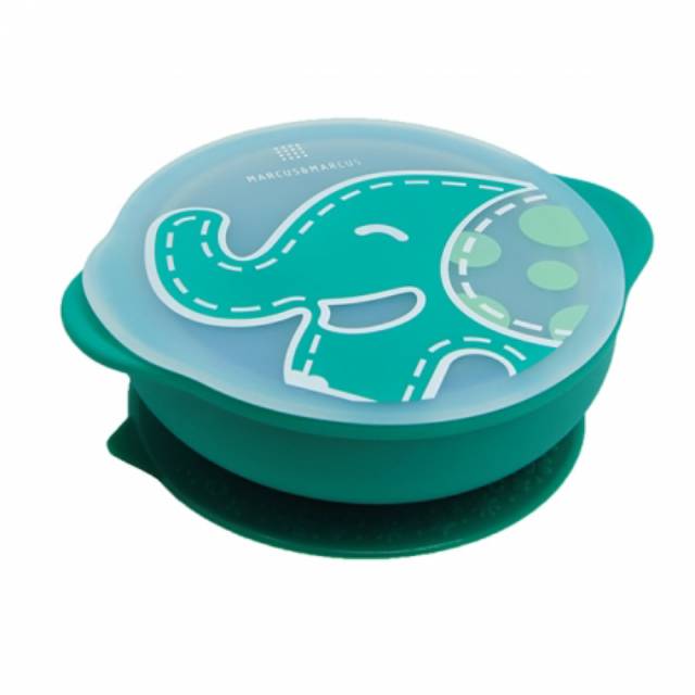 MARCUS AND MARCUS SUCTION BABY BOWL WITH LID - MARCUS&amp;MARCUS MANGKOK MPASI