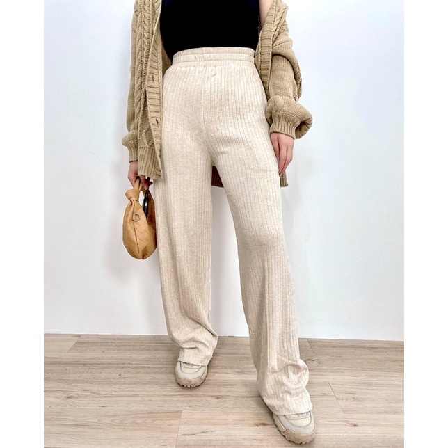 lookatmeofficial • Meera Knit Pants - Celana Kulot Knit Premium Long Cullote