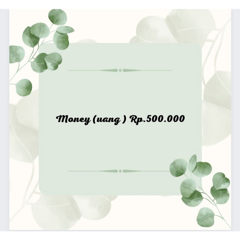 

tambahan money roll puding