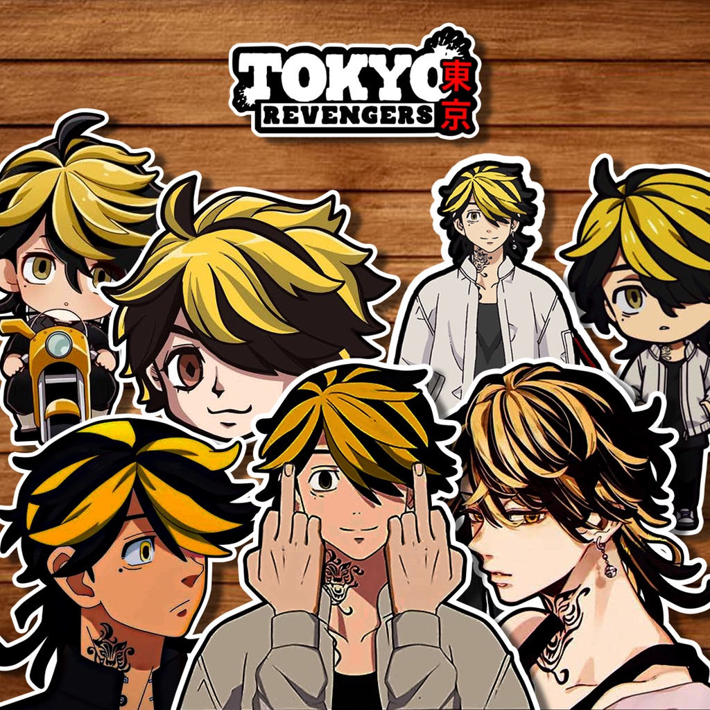 

Sticker Tokyo Revenger Kazutora / stiker pack anime waterproof