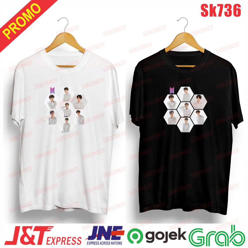 murah!!! kaos KPOP member sk736 unisex combed 30s