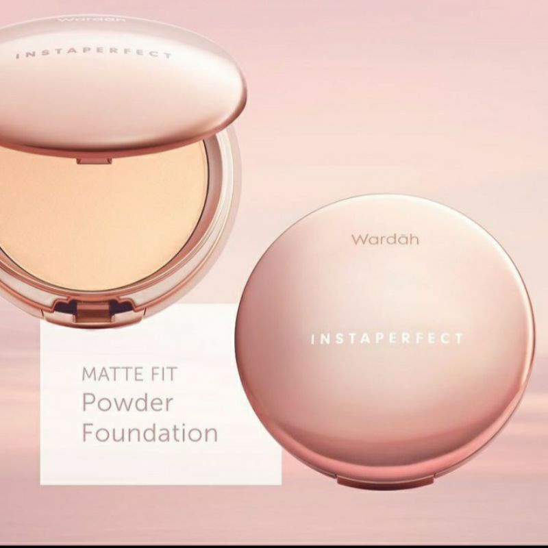 WARDAH INSTAPERFECT Matte Fit Powder Foundation - Two Way Cake Wardah Bedak Padat Bedak Foundation
