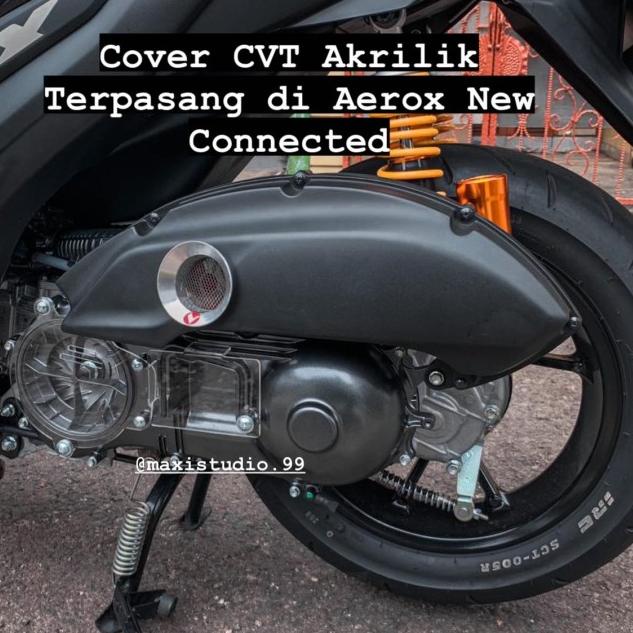 ○ Cover Tutup CVT Trondol Akrilik Aerox Old New Nmax Old New Lexi - TUTUPHAWA , NMAX OLD ♚