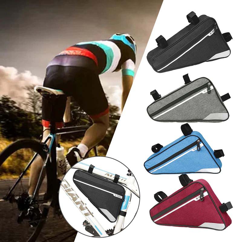Tas Frame Segitiga Sepeda / Triangle Frame Bag Pouch waterproof Ukuran Besar