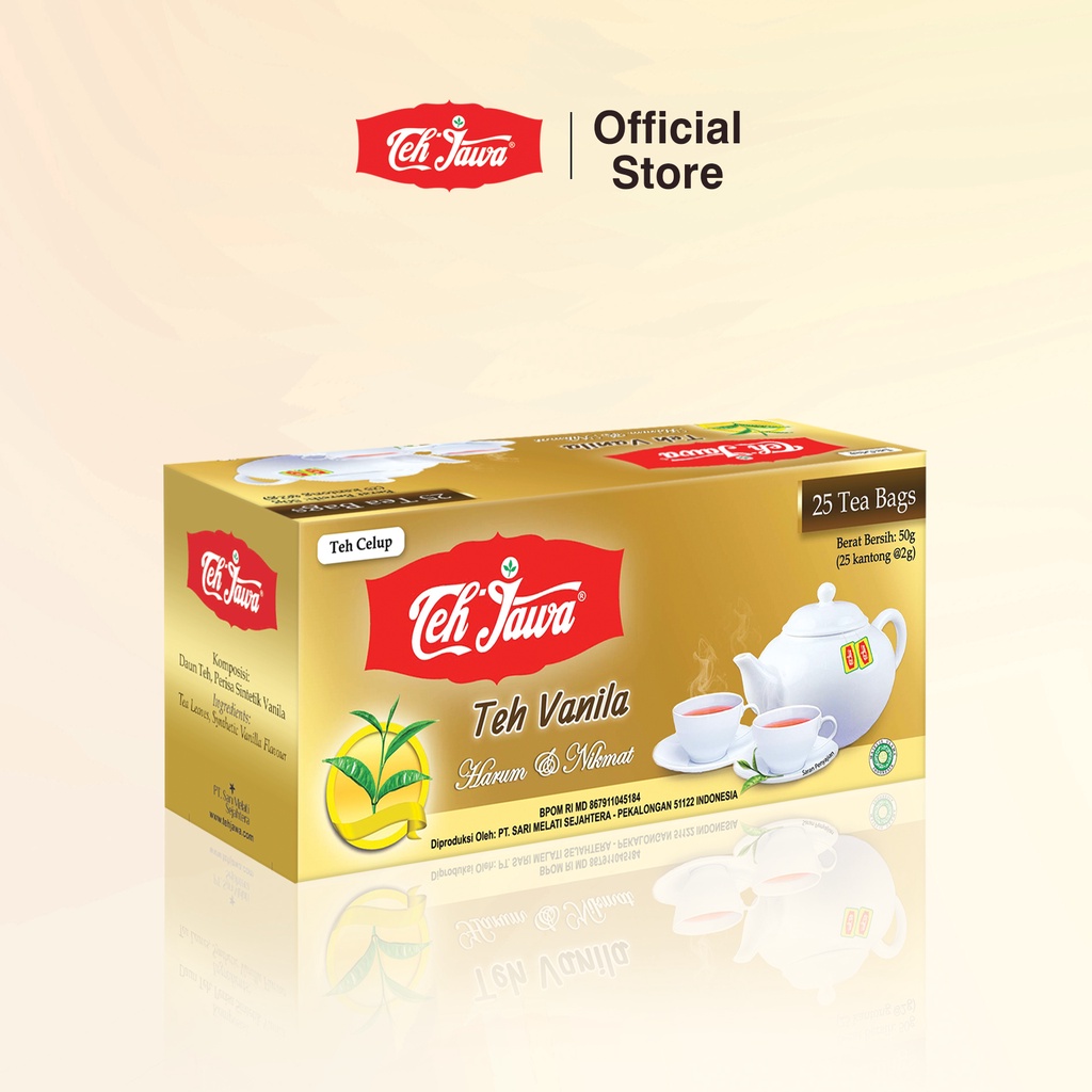 [TWINPACK] Teh Jawa Vanila Tea Celup isi 25