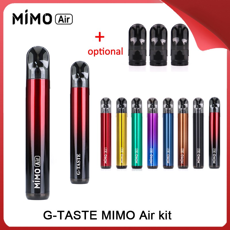 G Taste Mimo Air Pod System Kit Powered By 450mah Battery With 1 4 1 8ohm Coil E Cigarette Vape Kit Shopee Indonesia