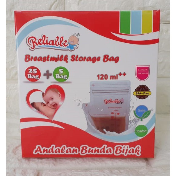 Kantong Asi /  BREASTMILK STORAGE BAG 30 x 120 ml Gabag Kolibri BPA Free 120ml asip asi perah