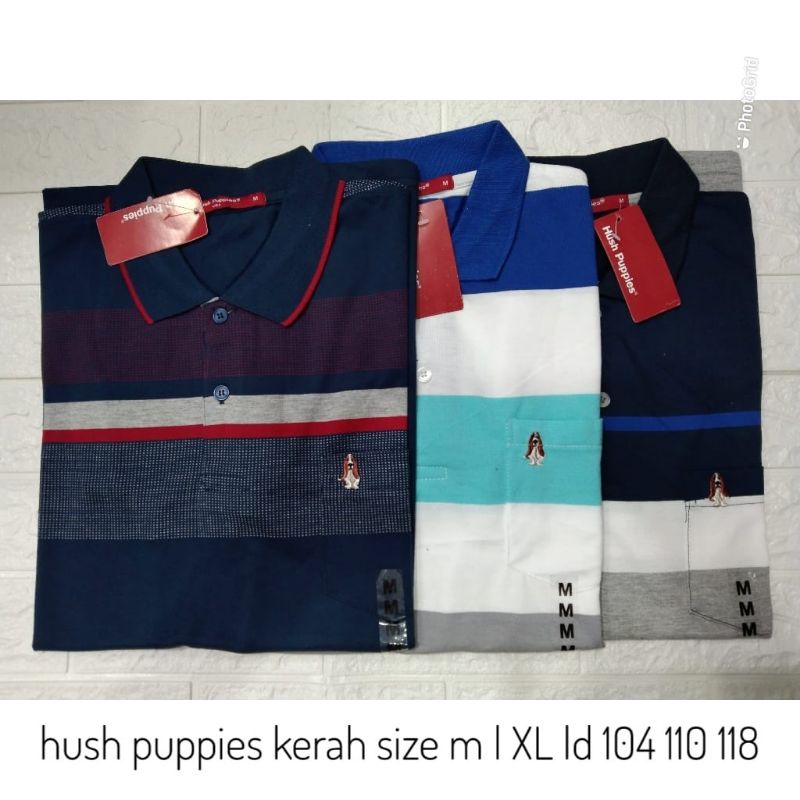 kaos kerah hush puppies