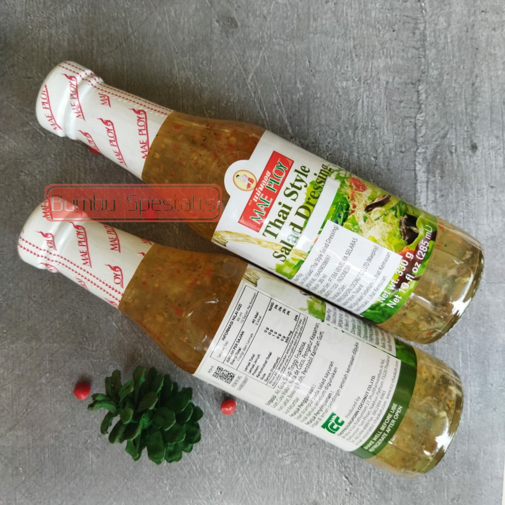 MAE PLOY - Thai Style Salad Dressing 330gr / 285ml / 10 Oz /  Dressing Salad ala Thailand