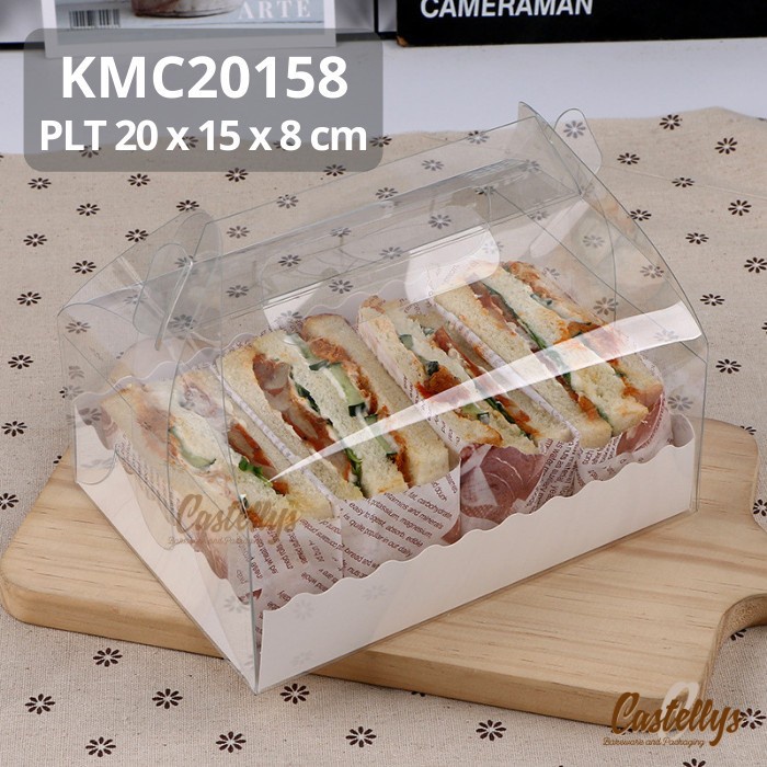 

5 PCS Kotak Box Mika KMC 20158 Roll Cake Bolu Roti Kue Donat Sandwich dll