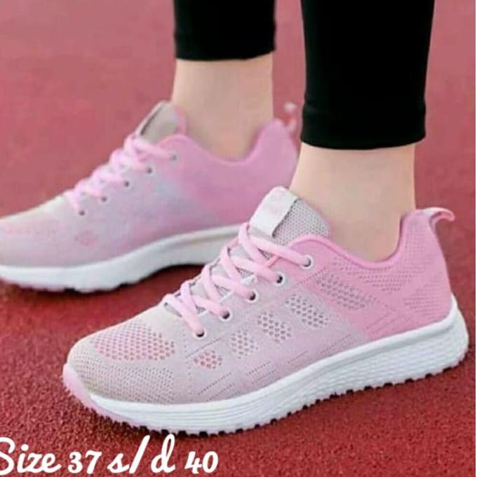 Jangan Ketinggalan order..  Sepatu Kets Running Wanita Fashion Sport Olahraga Jogging Lari Spatu Cet