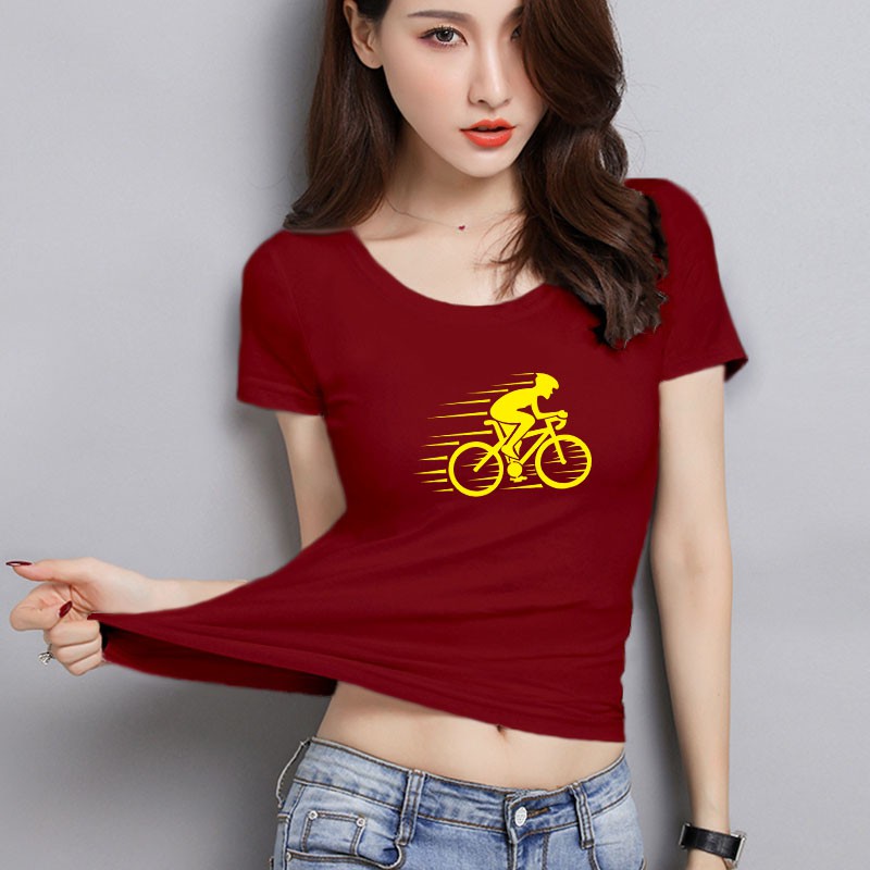 YOURSTYLE1119 - KAOS WANITA ONECK CYCLE FAST/ KAOS TERLARIS / KAOS ONECK