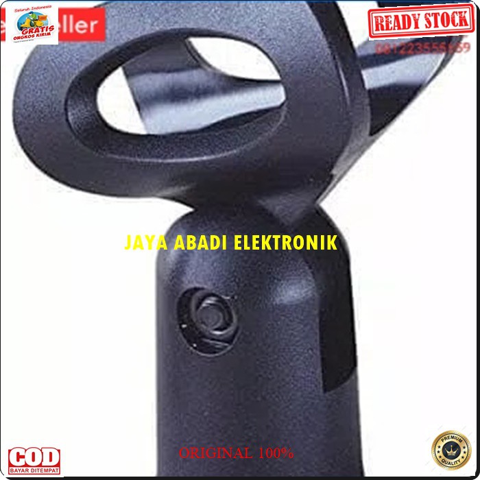 G154 Holder stand mic jepit mik capit kepala microphone jepitan mikrophone hanger acecoriss pegangan gantungan universal breket bracket tiang G154  BISA SEGALA JENIS MICROPHONE  BISA SEGALA JENIS STAND MIC  BAHAN IMPORT G154