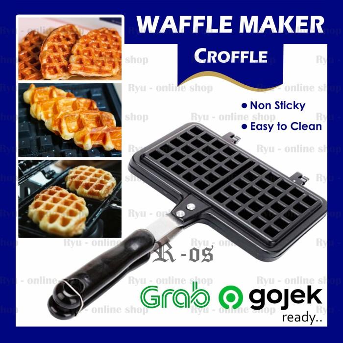 Maker Cetakan Waffle Croffle / Croissant Waffle / Double Pan Waffle Maker