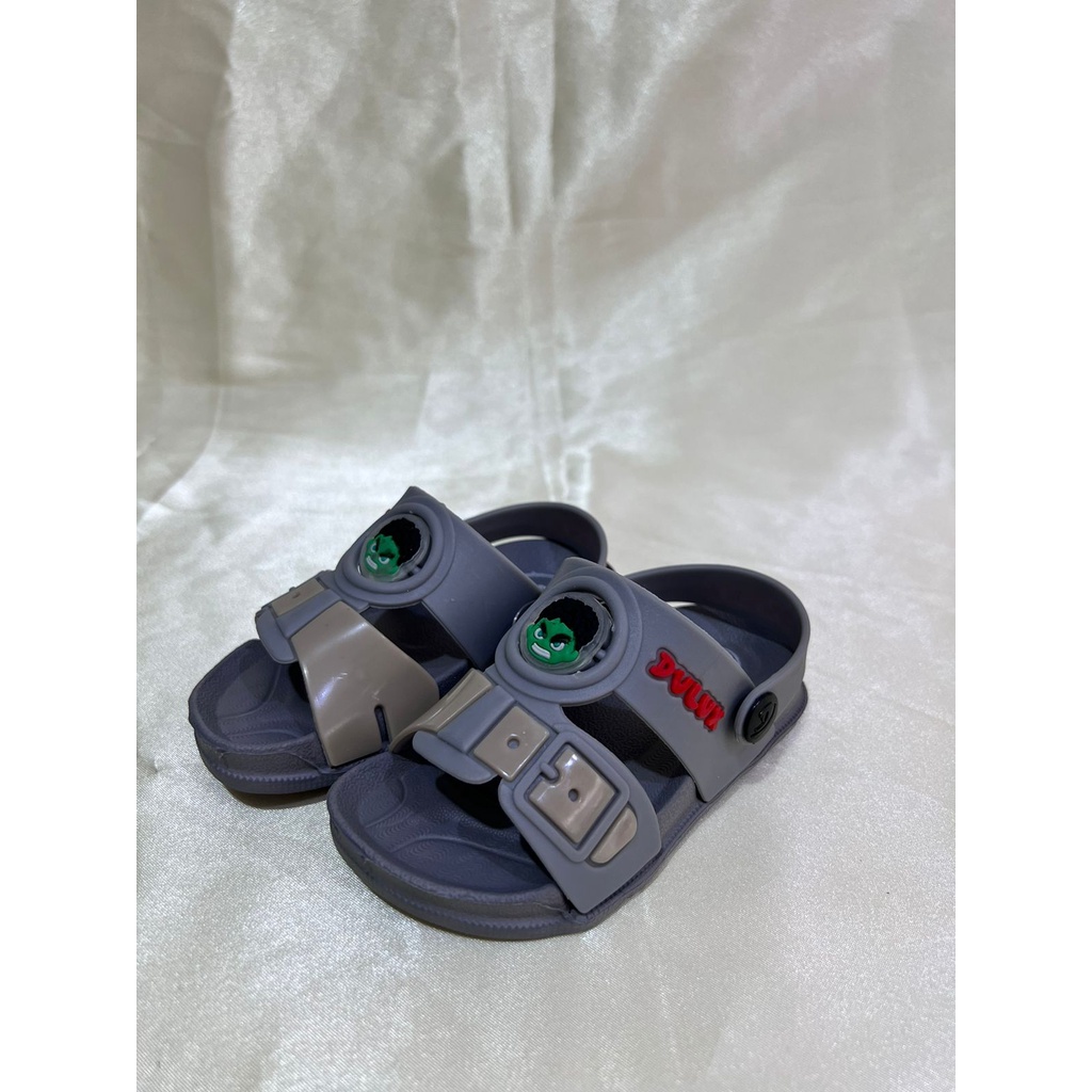 DX-362E Sandal Selop Anak Laki Laki / Sandal Selop Tali Belakang Motif Hulk Merek Dulux Ukuran 20-25