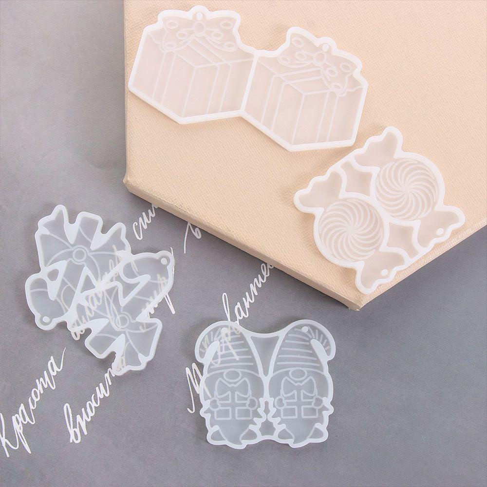 Solighter 5 Pcs Anting Resin Cetakan Resin Kerajinan Tangan Dwarf Membuat Perhiasan Alat Kristal Taman elves Resin Silicone Mold