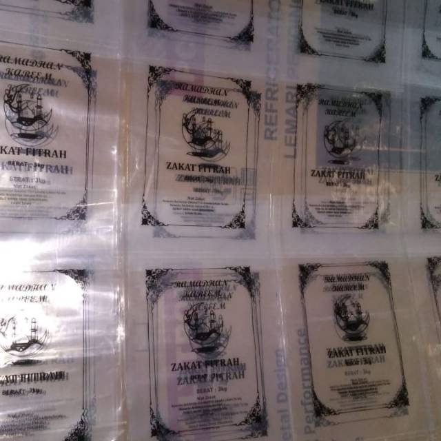 Plastik Beras zakat fitrah 3kg
