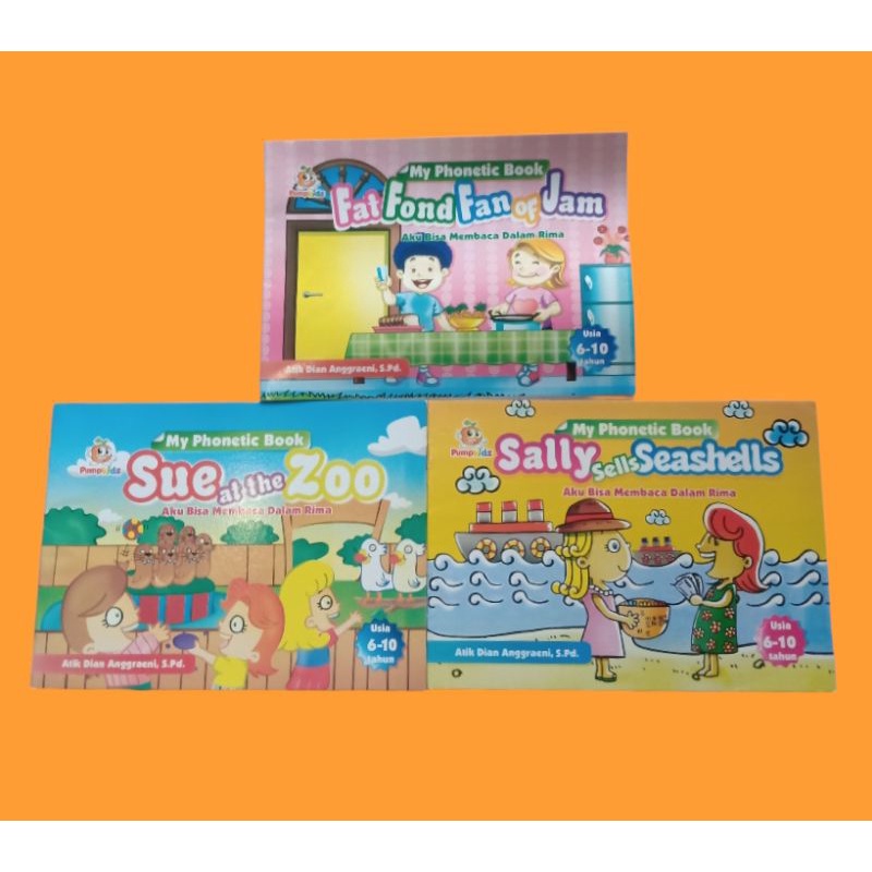 buku cerita anak TK // paud // SD // BAHASA INGGRIS // MY PHONETIC BOOK