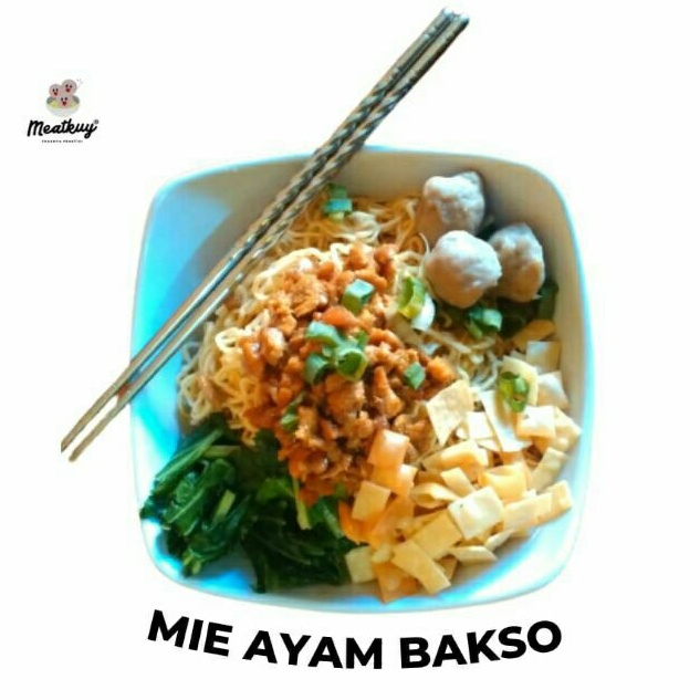 

Meatkuy Mie Ayam Bakso Instan 300gr Gratis Bumbu Kuah Frozen - Halal