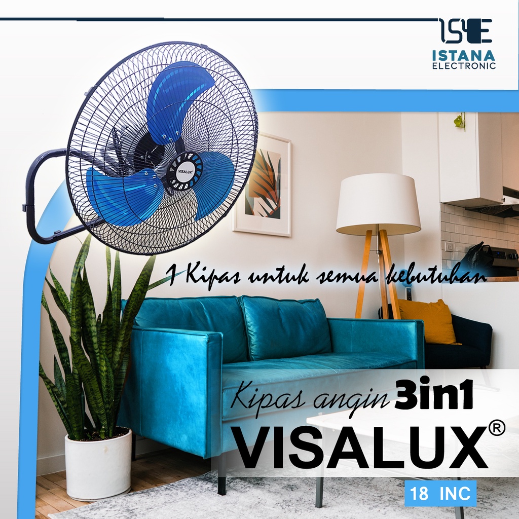 &quot;100RB LANGSUNG BUNGKUS&quot; Kipas angin besi Industrial fan (3 IN 1) MERK INFICO IMPORT BER SNI RESMI ! VS-TW45 Multi-fungsi - SALE FREE ONGKIR +