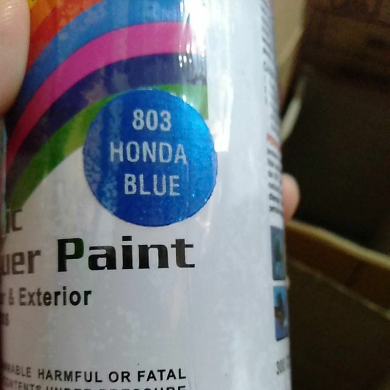 cat semprot Pilok pilox diton Honda blue 803 300cc biru candytone honda biru honda