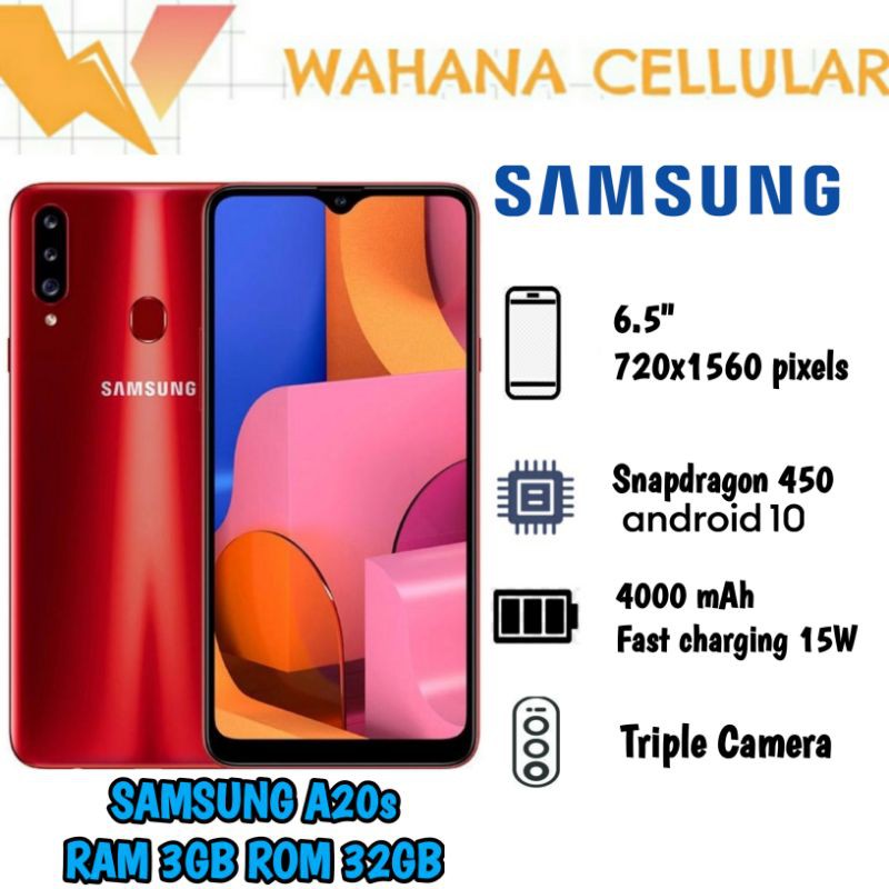 HP SAMSUNG GALAXY A20s RAM 3/32GB GARANSI RESMI SEIN-2