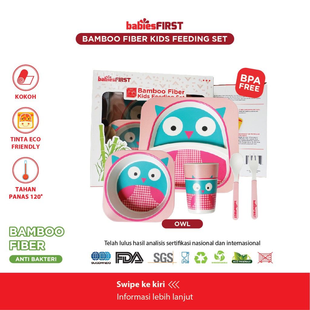 BabiesFirst Feeding Set Animal BF501 - Peralatan Makan Bayi