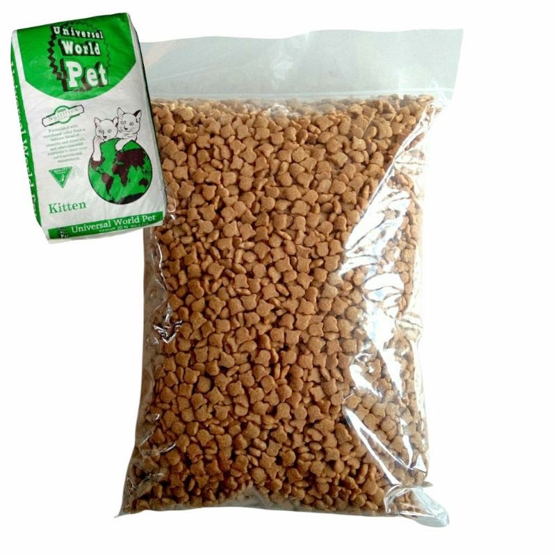 MAKANAN KUCING - UNIVERSAL WORLD PET KITTEN IMPORT THAILAND PREMIUM REPACK 1 KG universal catfood